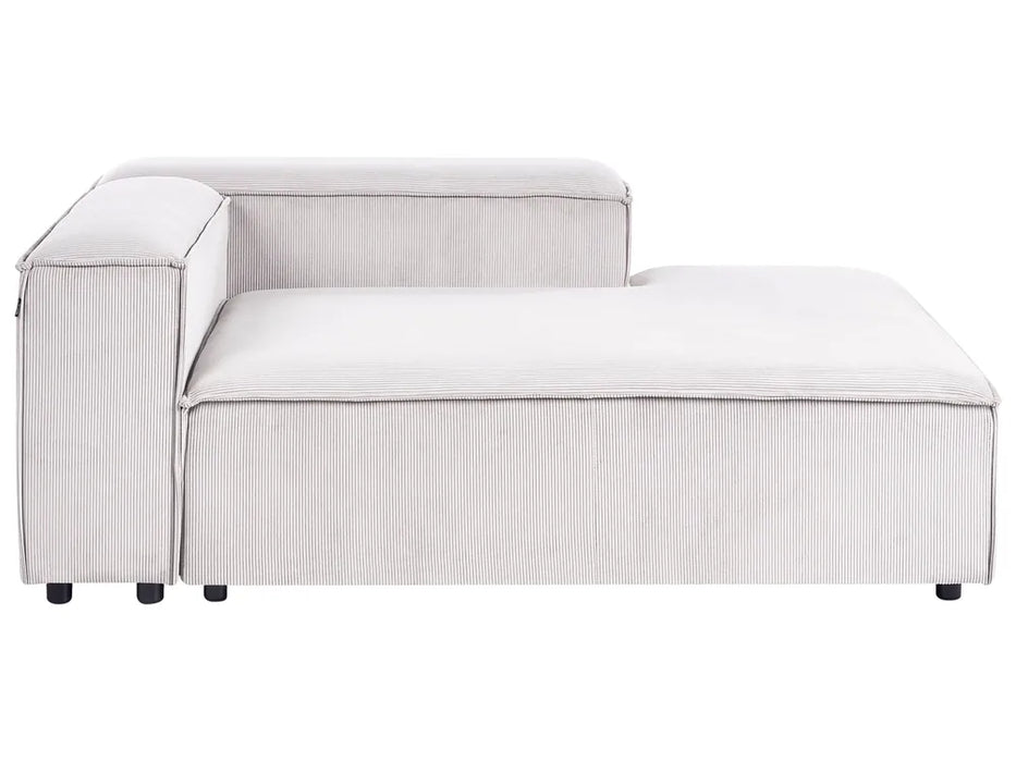 Cape Luxe Chaise Lounge Left facing Corduroy Off-White