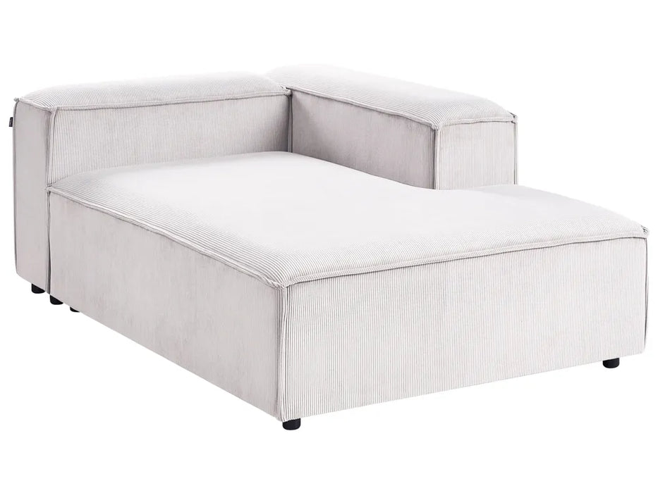 Cape Luxe Chaise Lounge Left facing Corduroy Off-White