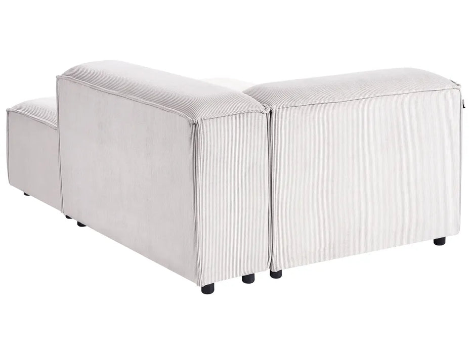 Cape Luxe Chaise Lounge Left facing Corduroy Off-White