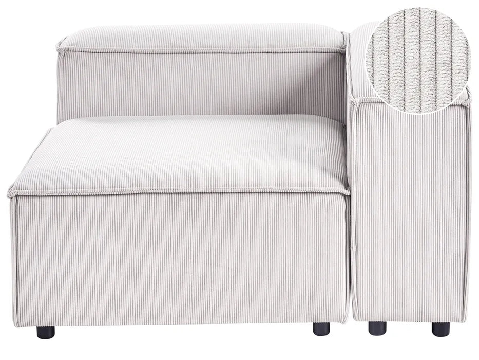 Cape Luxe Corner Seat Corduroy Off-White Left Facing