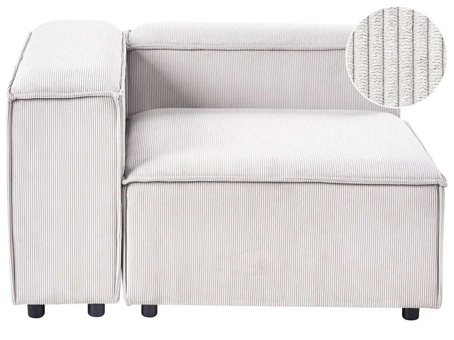 Cape Luxe Corner Seat Corduroy Off-White Right Facing