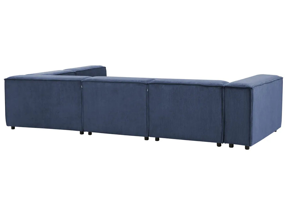 Cape Luxe Modular Sofa Left-Facing 4 Seater Corduroy Dark Blue