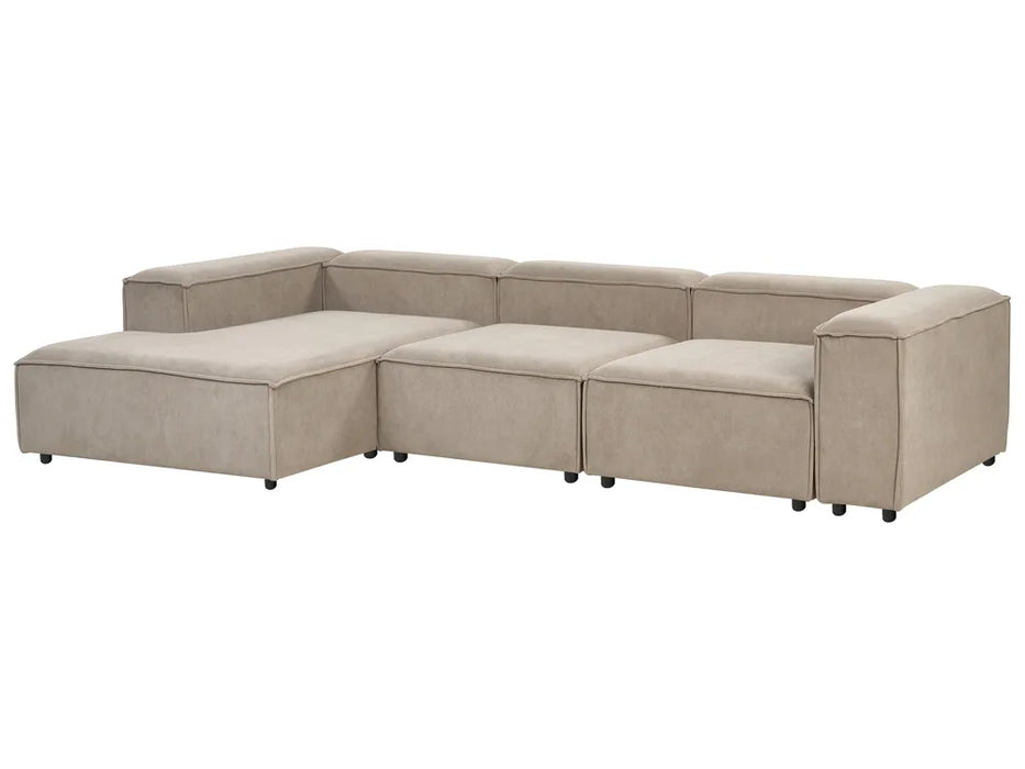 Cape Luxe Modular Sofa Right-Facing 4 Seater Corduroy light brown