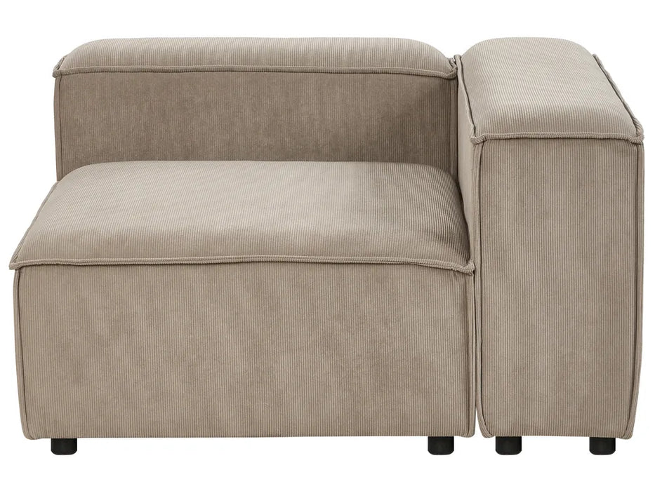 Cape Luxe Modular Sofa Right-Facing 4 Seater Corduroy light brown