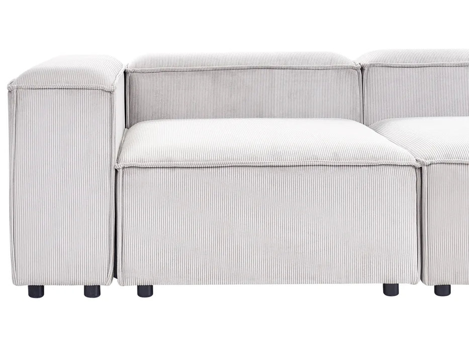 Cape Luxe Modular Sofa Left-Facing 4 Seater Corduroy off white