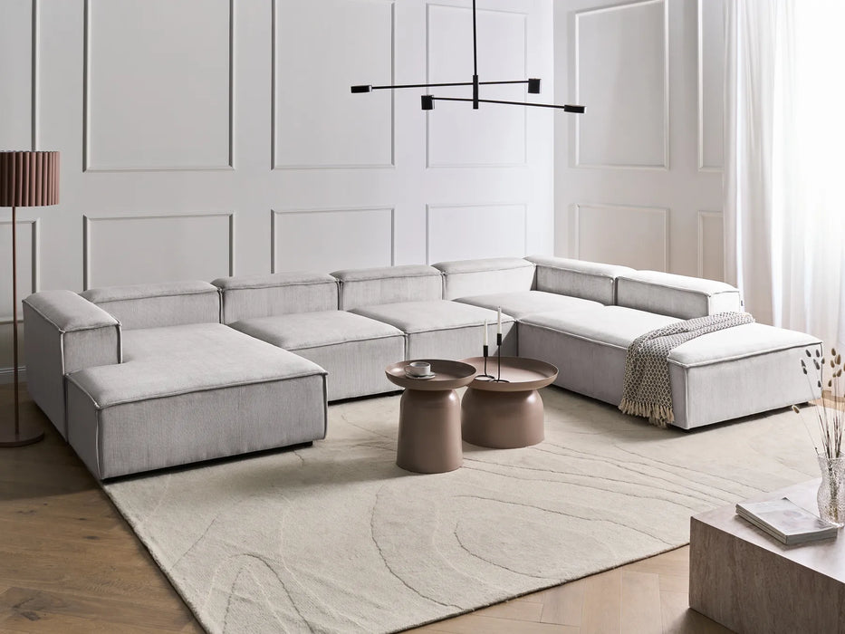 Cape Luxe Modular Sofa Left-Facing 5 Seater Corduroy off-white