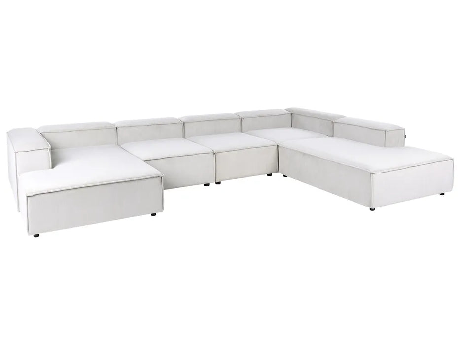 Cape Luxe Modular Sofa Left-Facing 5 Seater Corduroy off-white