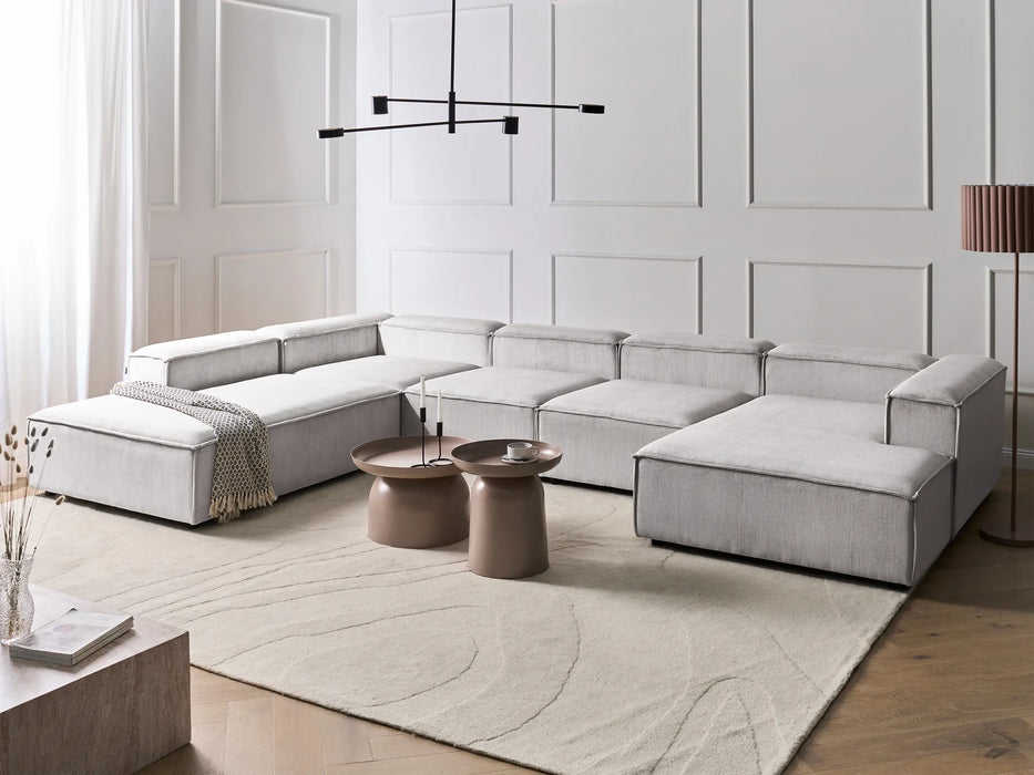 Cape Luxe Modular Sofa Right-Facing 5 Seater Corduroy off-white