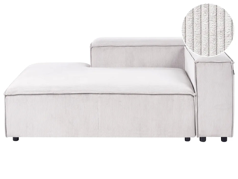 Cape Luxe Chaise Lounge Right facing Corduroy Off-White