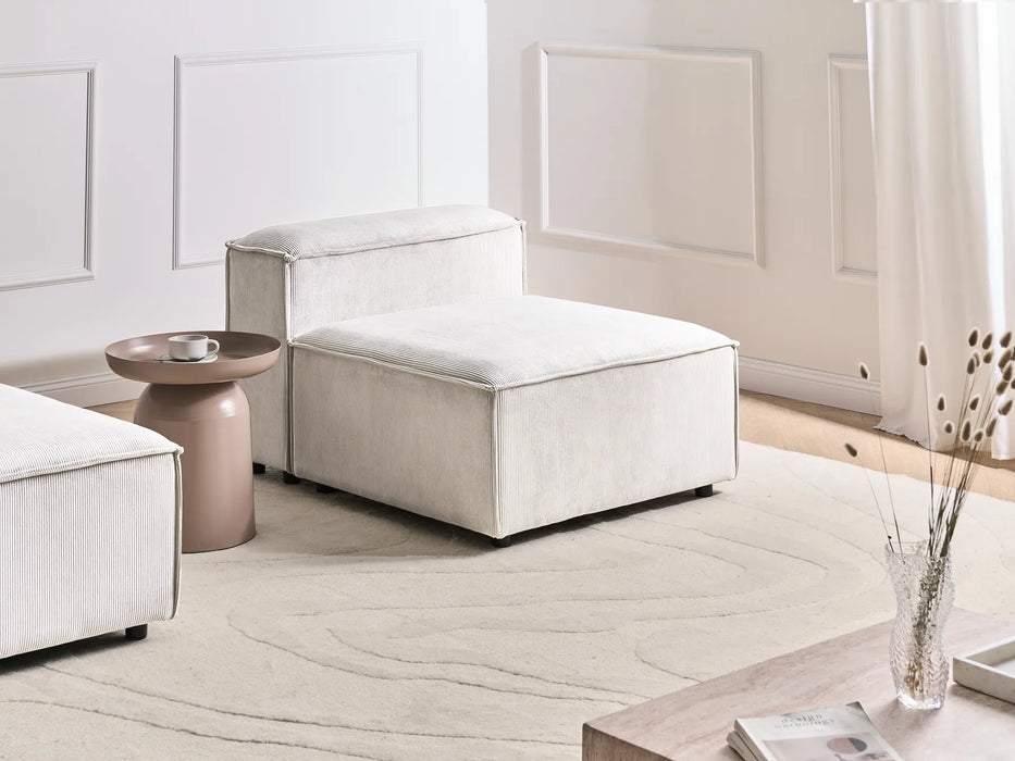 Cape Luxe 1-Seat Sectional Corduroy Off-White