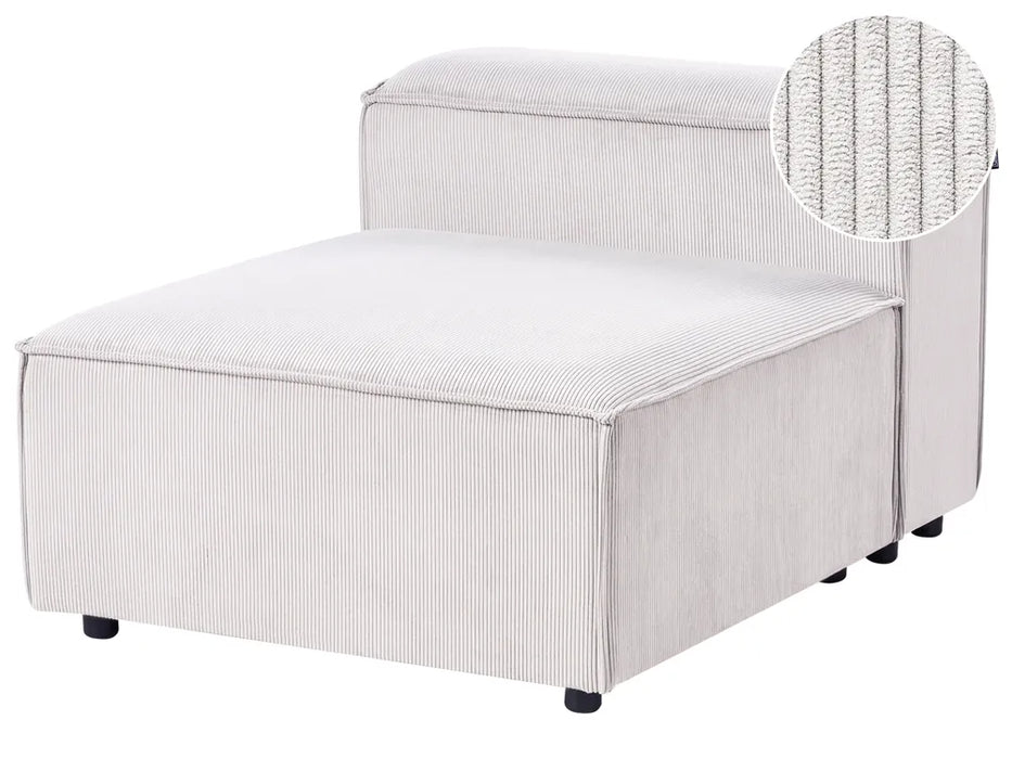 Cape Luxe 1-Seat Sectional Corduroy Off-White