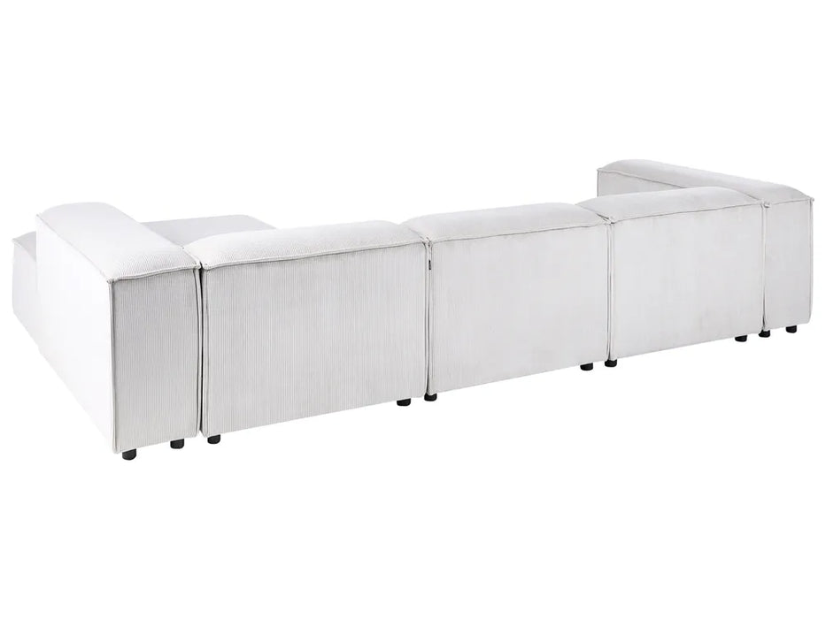 Cape Luxe Modular Sofa Left-Facing 4 Seater Corduroy off white