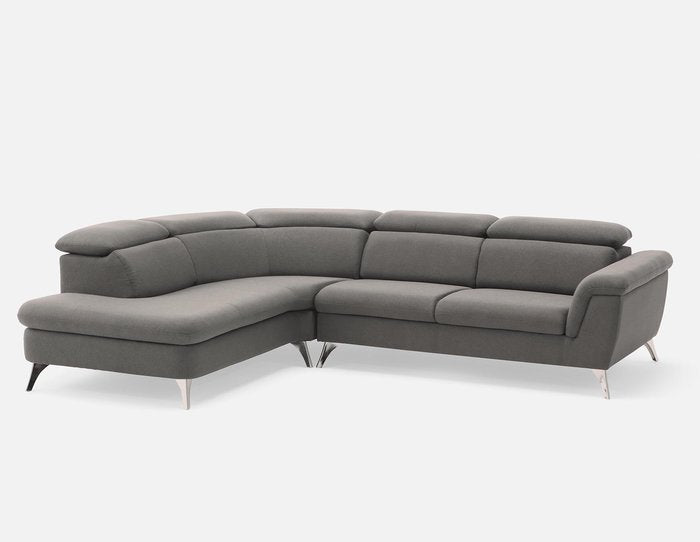 Noah velvet sectional couch - L Shaped sofas