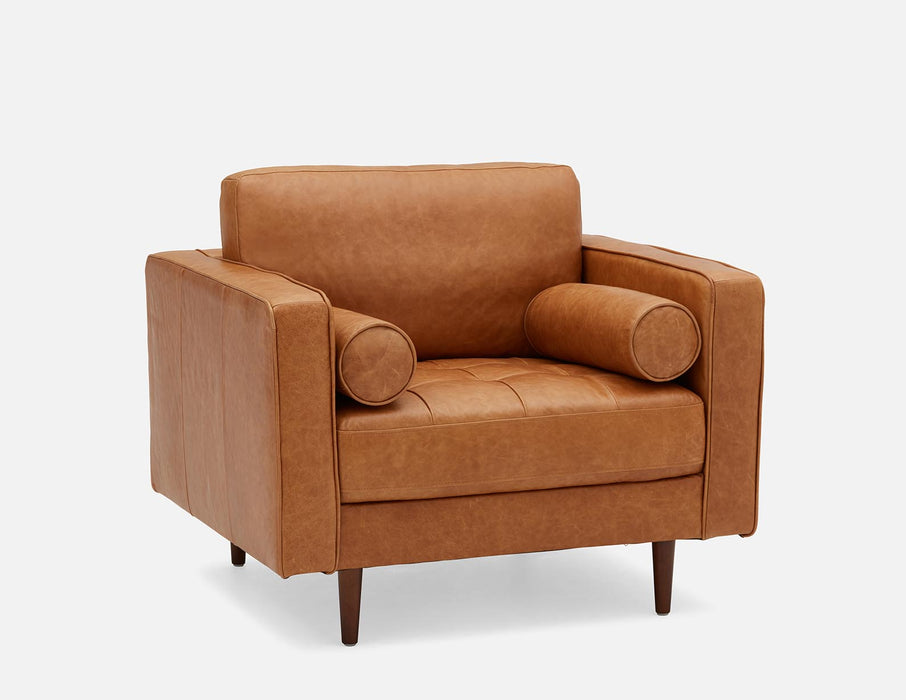 Adani leather occasional chair