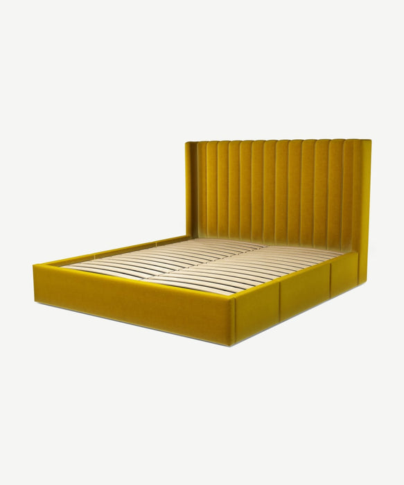 Frans Velvet Platform Bed