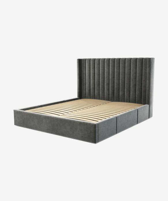 Frans Velvet Platform Bed