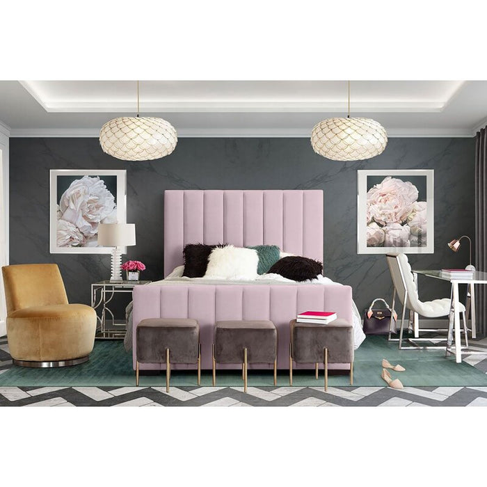 Vega Velvet Platform Bed