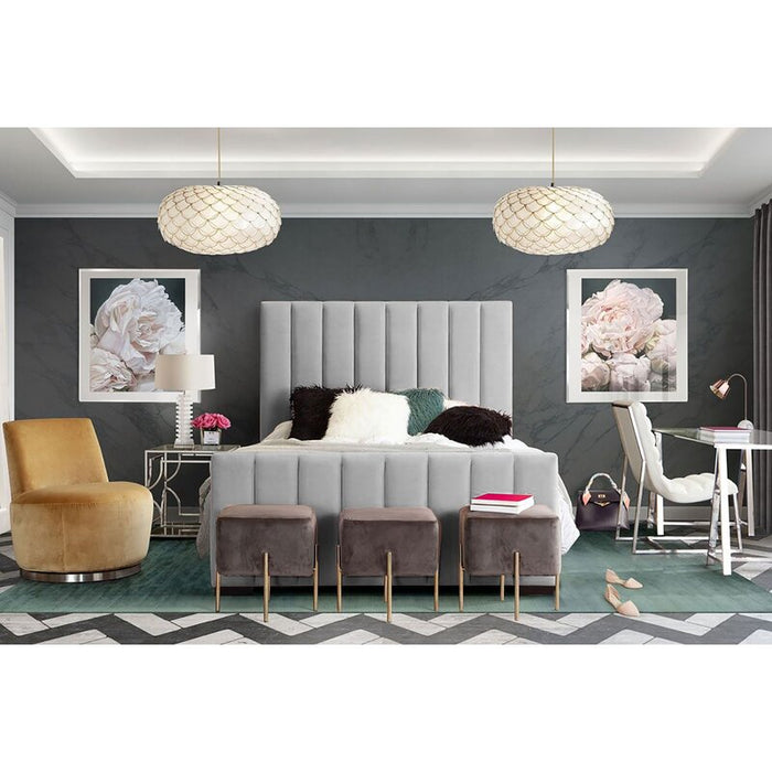 Vega Velvet Platform Bed