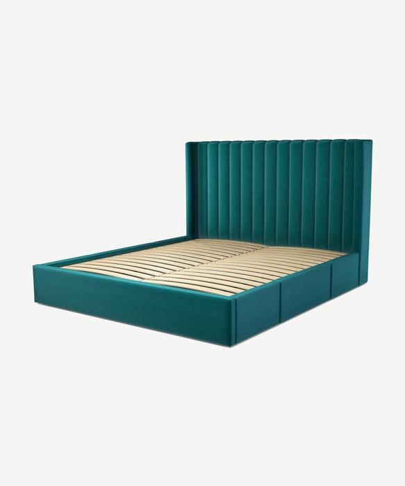 Frans Velvet Platform Bed
