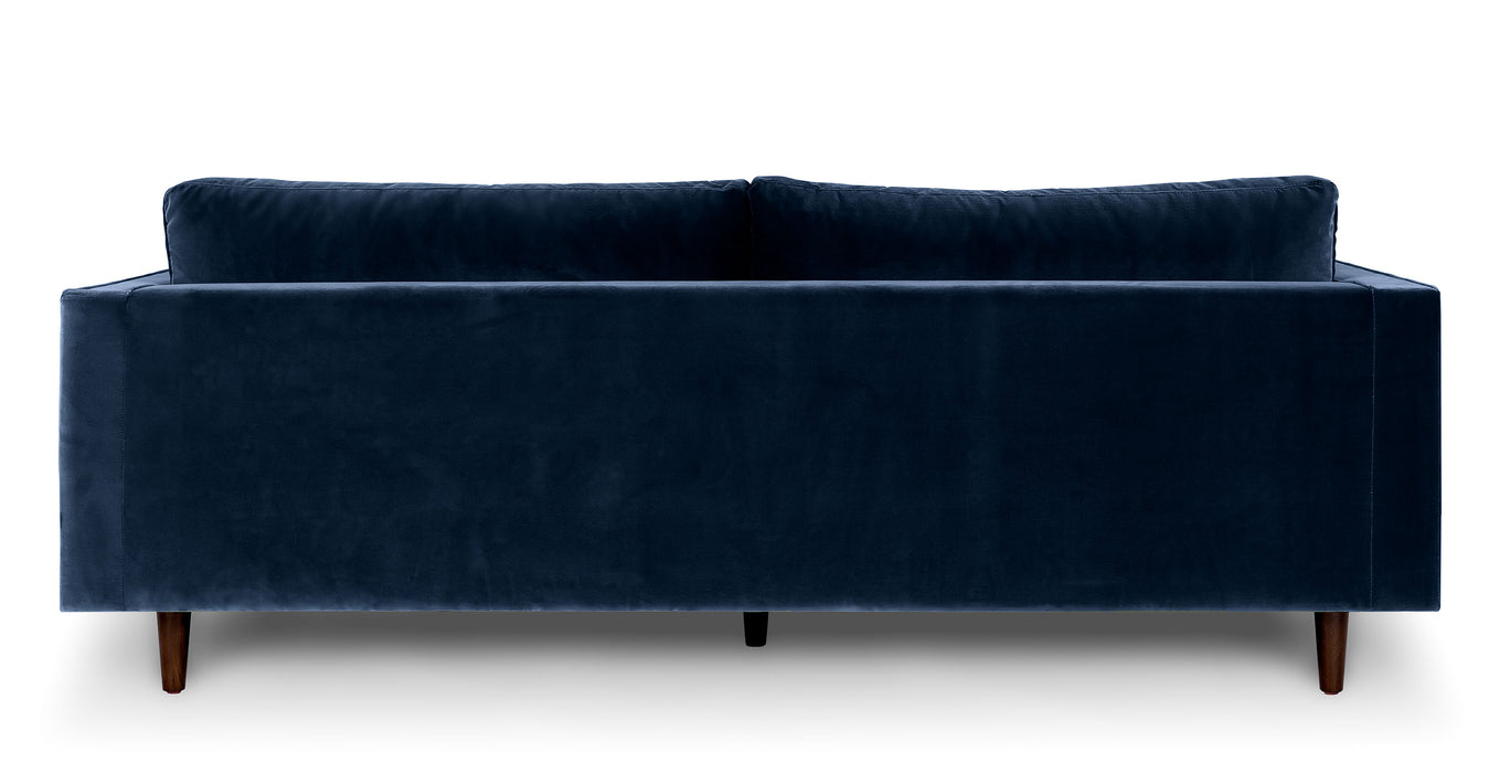 Adani blue velvet sofa