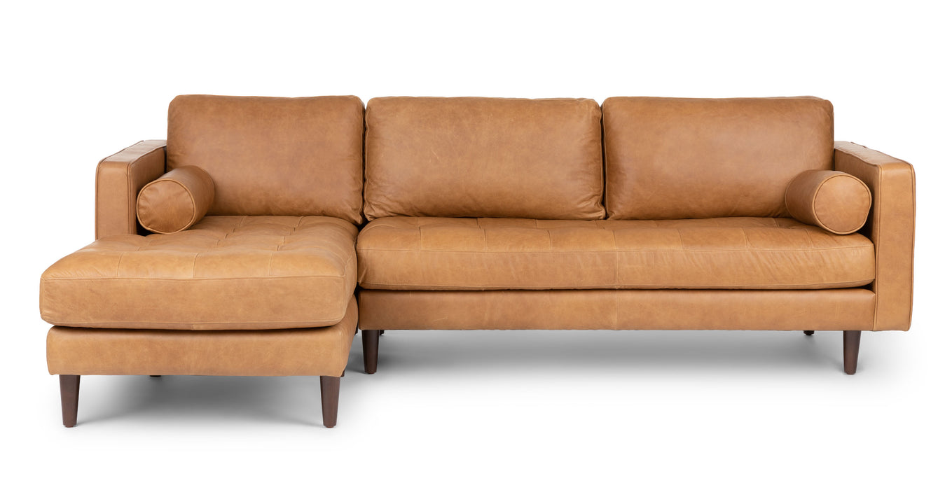 Adani sectional leather sofa