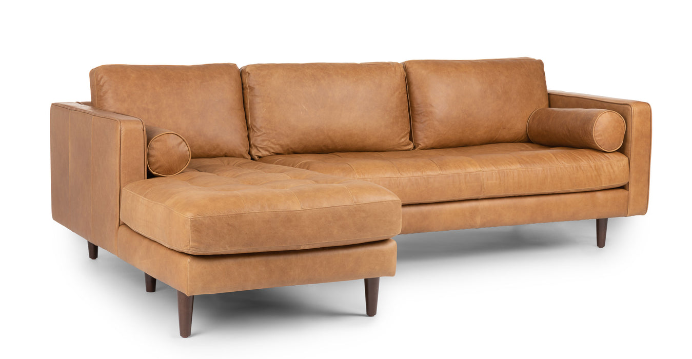 Adani sectional leather sofa