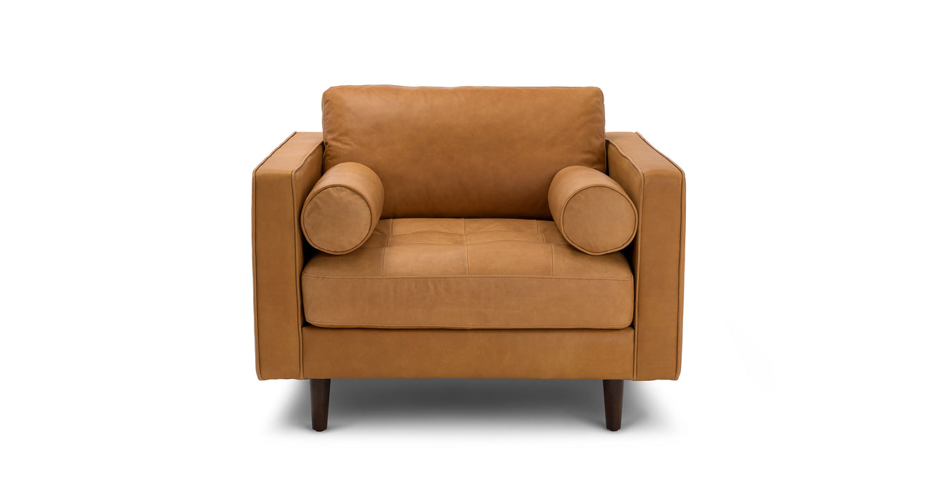 Adani leather occasional chair