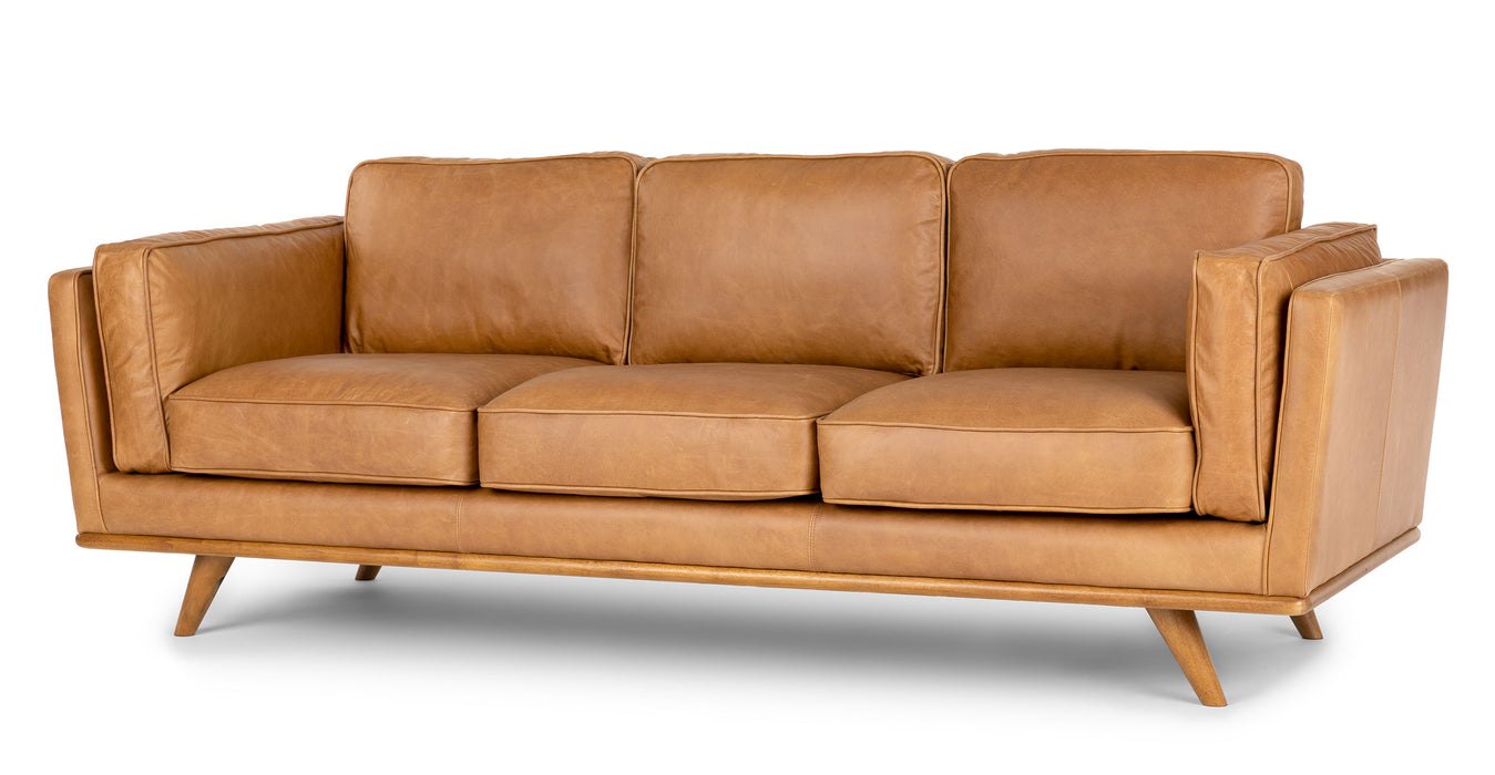 Ivy 3 seater Leather Sofa