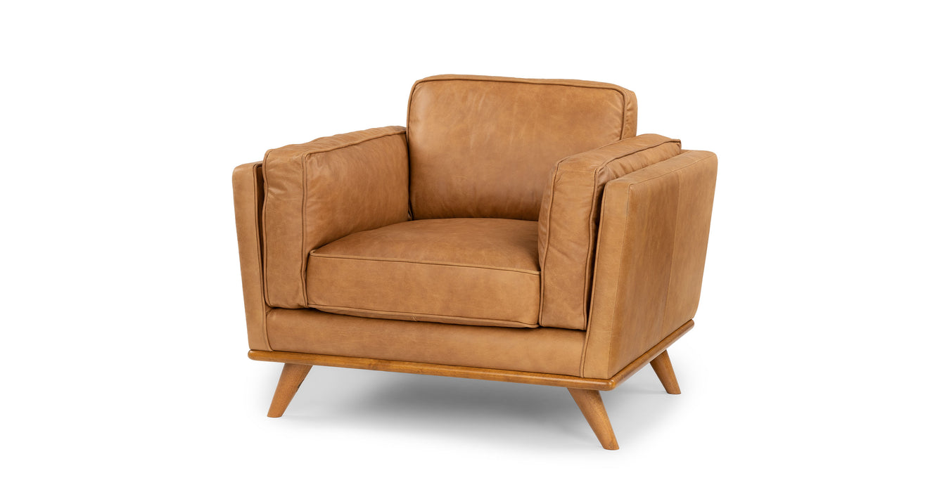 Ivy leather occasional chair