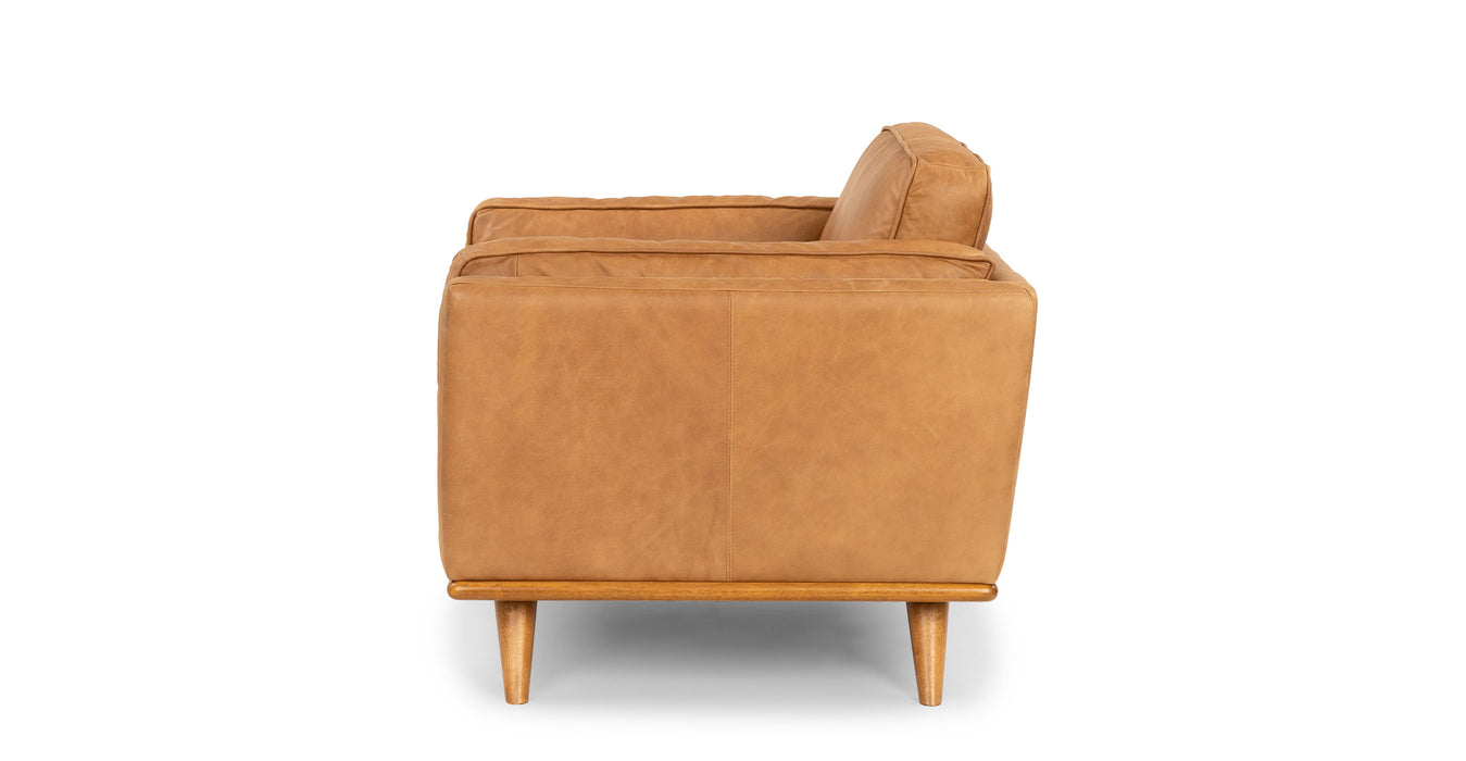 Ivy leather occasional chair